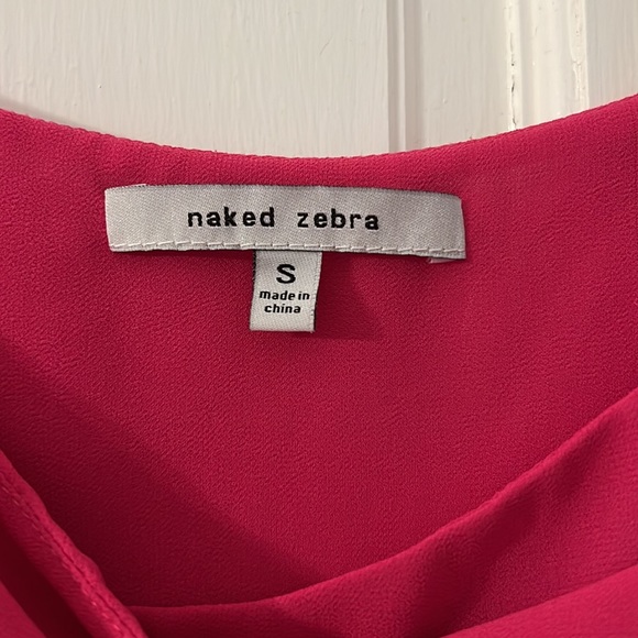 Naked zebra spaghetti strap tank. Small - Picture 2 of 3